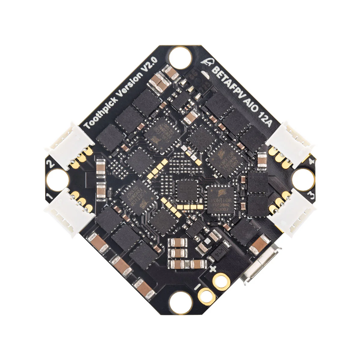 Toothpick F4 2-4S AIO Brushless Flight Controller 12A(BLHeli_S) - Image 3